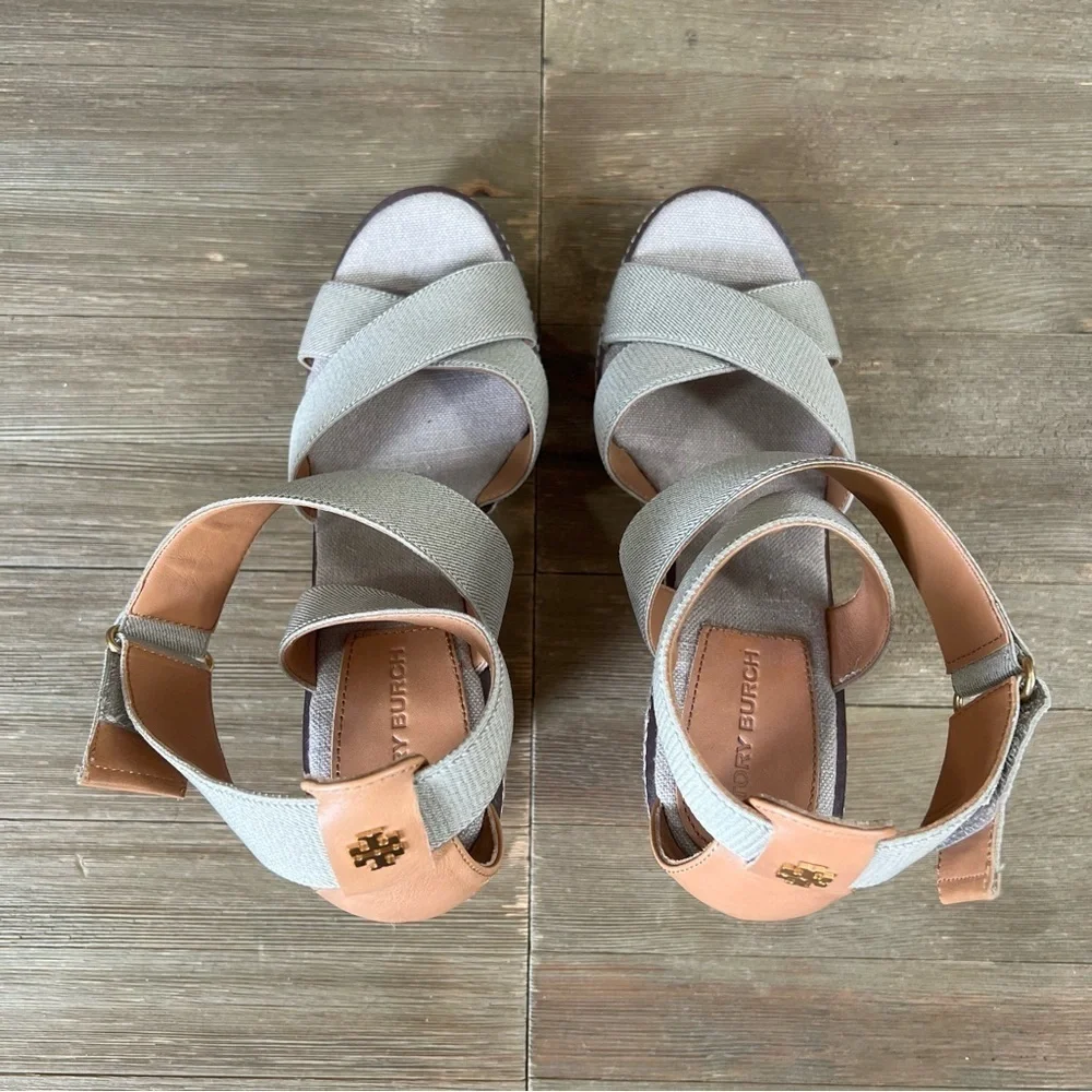 NEW Tory Burch Frieda Espadrille Wedges